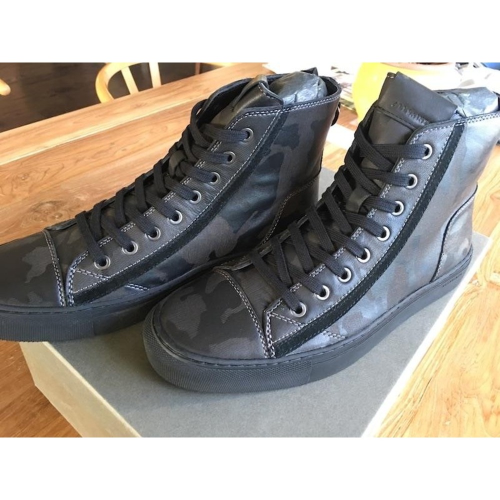 ALLSAINTS MEN'S CIRCUIT MILITARY CAMO‎ HI-TOP BOOT SHOES SZ. UK 7